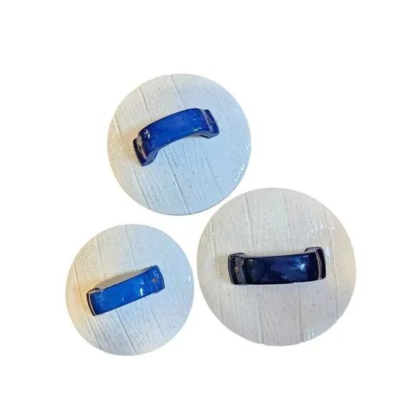 Vintage 3 pc Butterfly Mushroom Canister Set - Picture 2 of 5